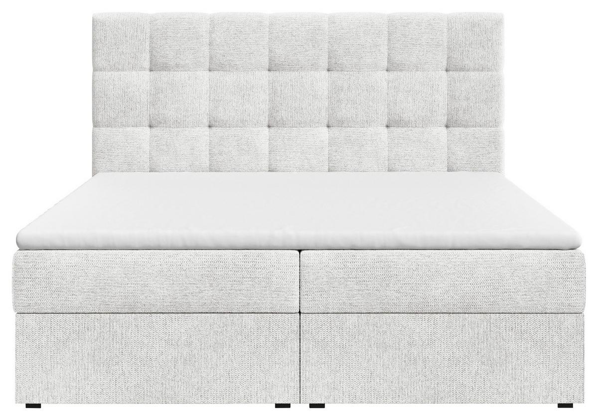 BOXBETT Oslo Weiß 160x200cm - Schwarz/Weiß, MODERN, Holz/Kunststoff (160/200cm) - MID.YOU