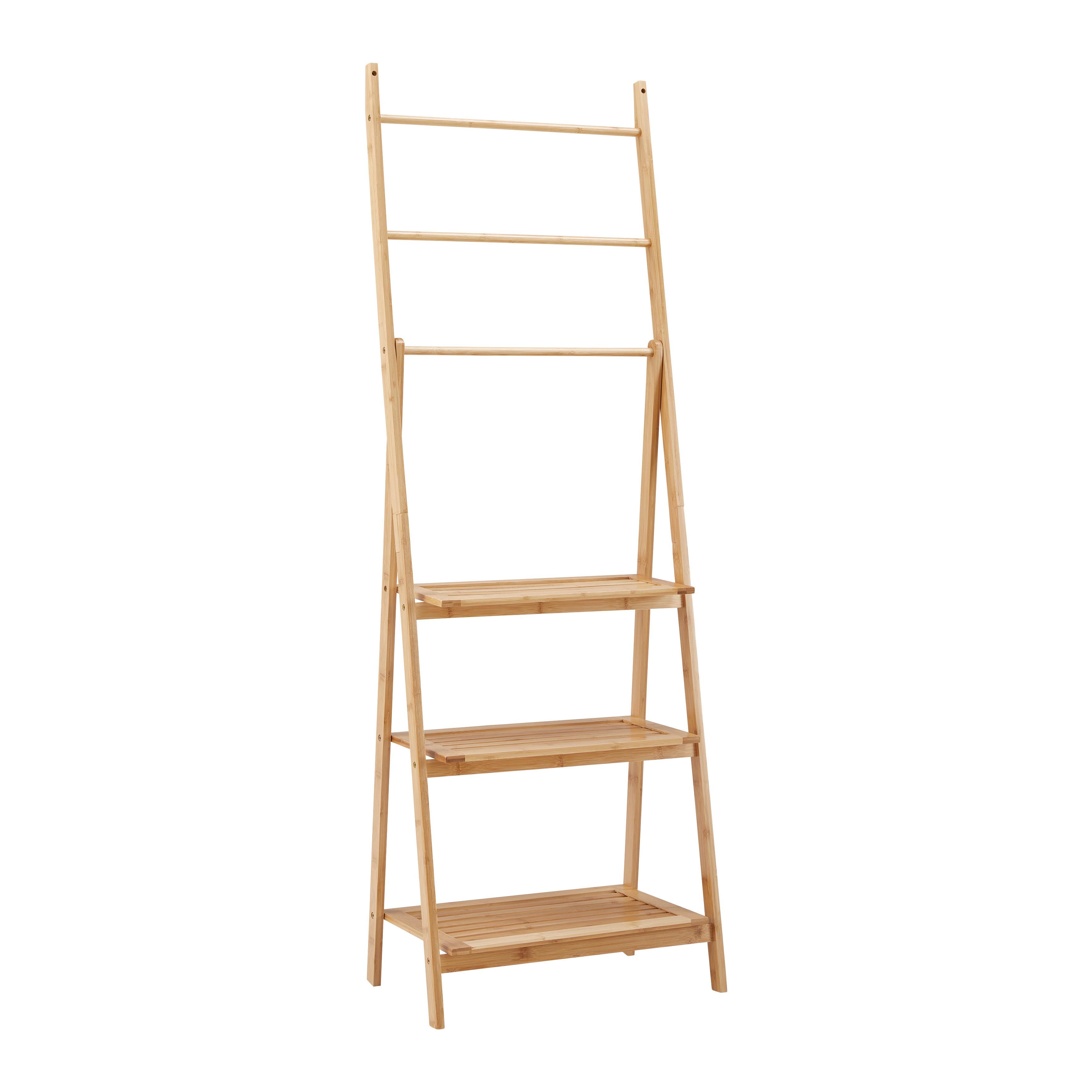 Držák na ručníky BONNY přirodní barvy - přírodní barvy, Moderní, přírodní materiály (53/153/31cm) - P & B