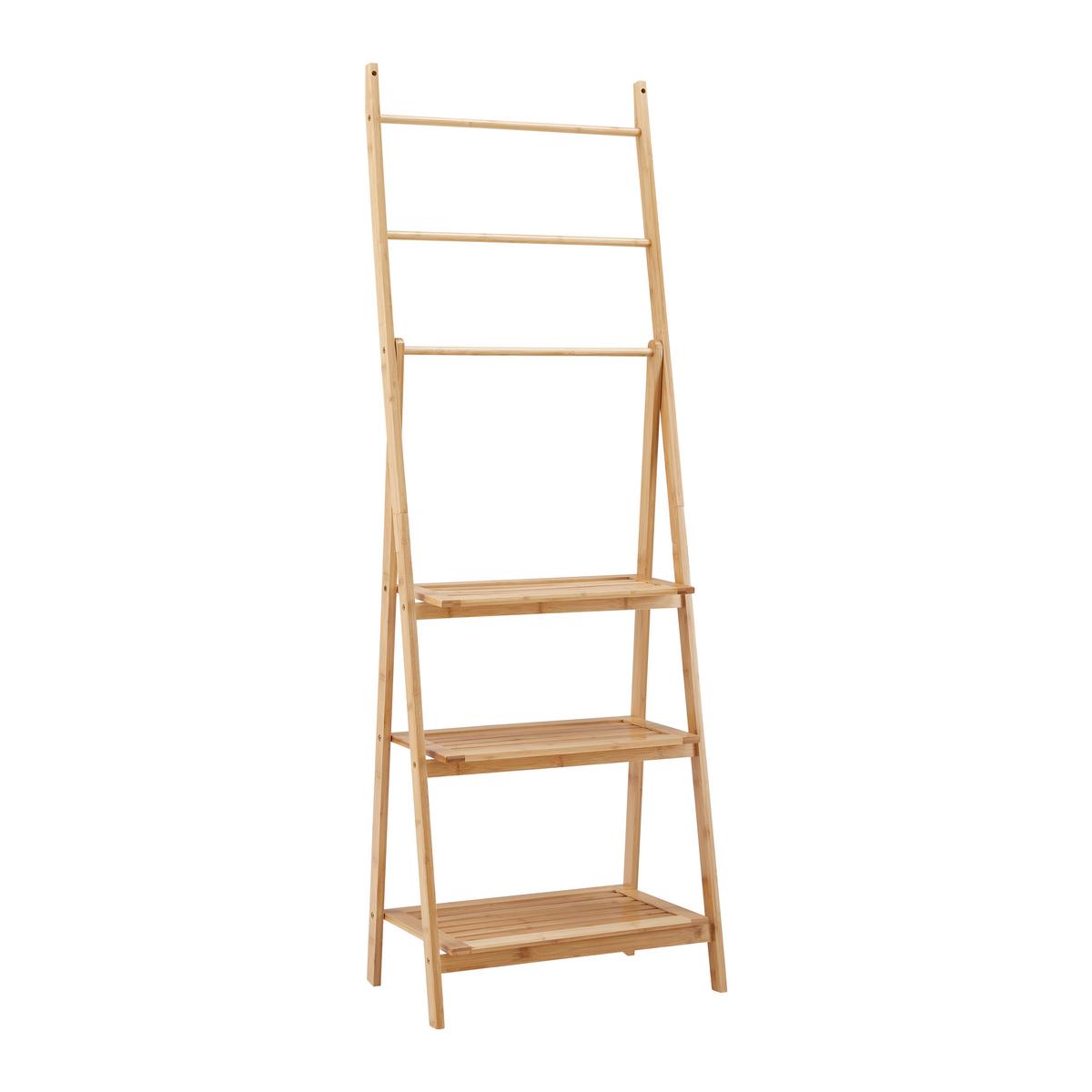 Držák na ručníky BONNY přirodní barvy - přírodní barvy, Moderní, přírodní materiály (53/153/31cm) - P & B