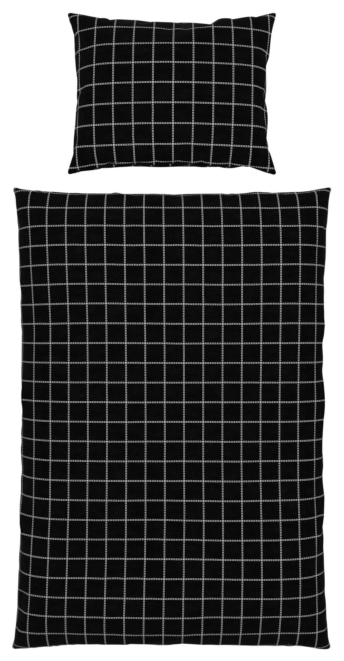 Ágyneműhuzat-garnitúra Valentina - fekete, Modern, textil (140/200cm) - Luca Bessoni