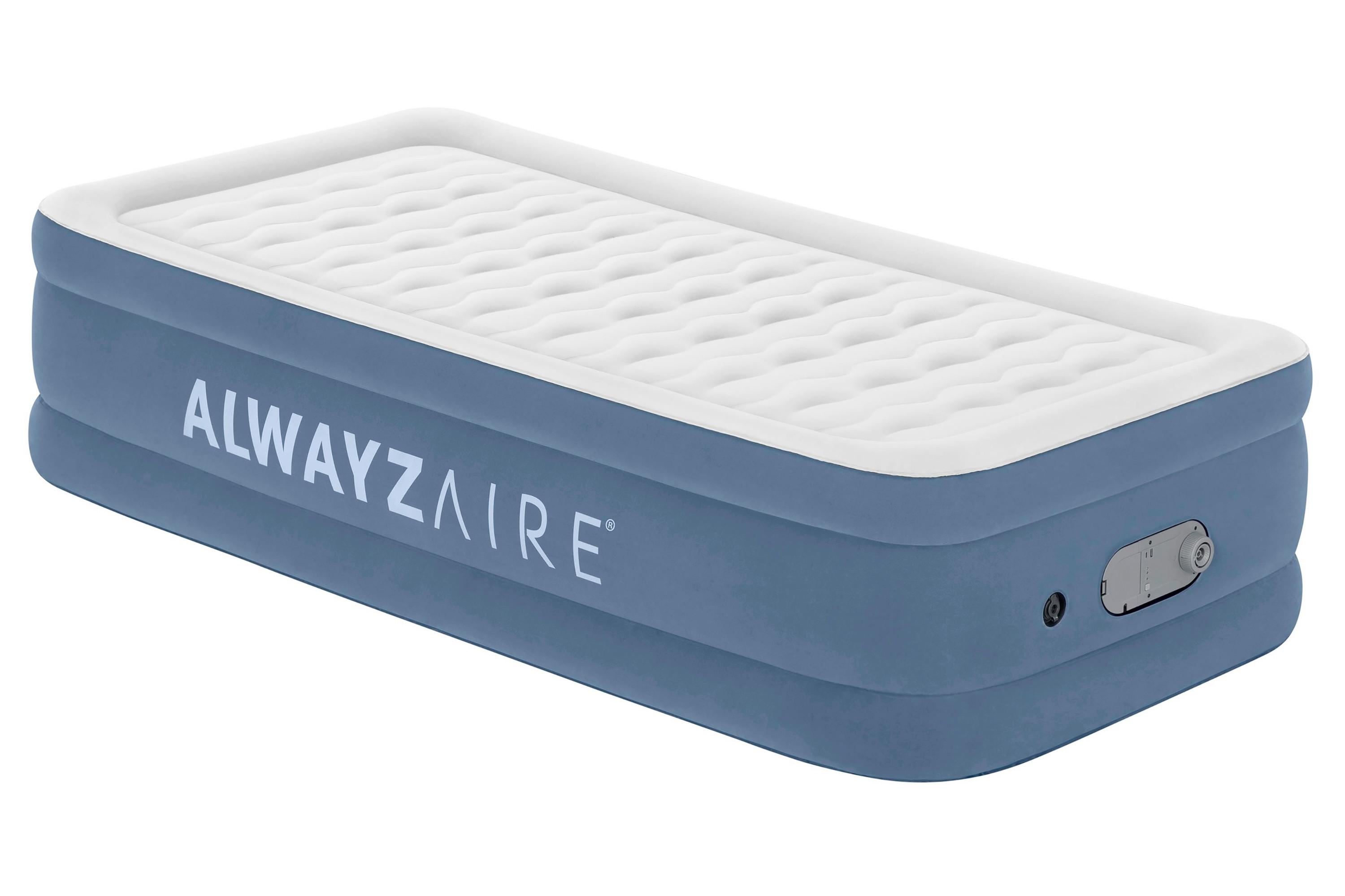 Luftbett Lennard 191x97x46 cm bis 150kg, inkl. Pumpe - Dunkelblau/Grau, KONVENTIONELL, Kunststoff/Metall (191/97/46cm) - Bestway