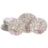 Tafelservice Venecia Rot Weiß, Altrosa L: 31 Cm - Altrosa/Weiß, Basics, Keramik (31/30/32cm) - Creatable