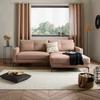 Ecksofa Mit Schlaffunktion & Bettkasten Bergamo Rosa - Schwarz/Rosa, MODERN, Textil (238/162cm) - Ondega
