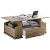 Couchtisch mit Schublade + Fächer Junata, Eichefarben - Eichefarben, Basics, Holzwerkstoff (110/52/44cm) - MID.YOU
