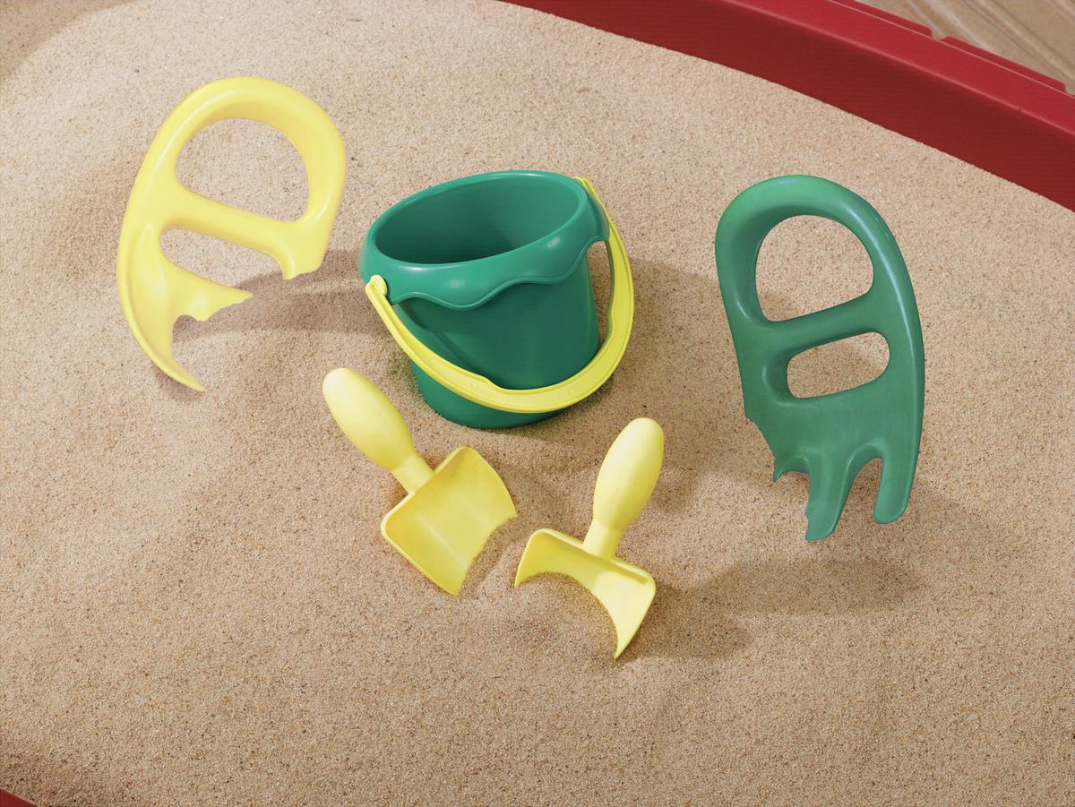 Sand- Und Wassertisch Step2 Mit Sandspielzeug Rot/beige - Beige/Rot, MODERN, Kunststoff (91,5/91/66cm) - Ambia Garden