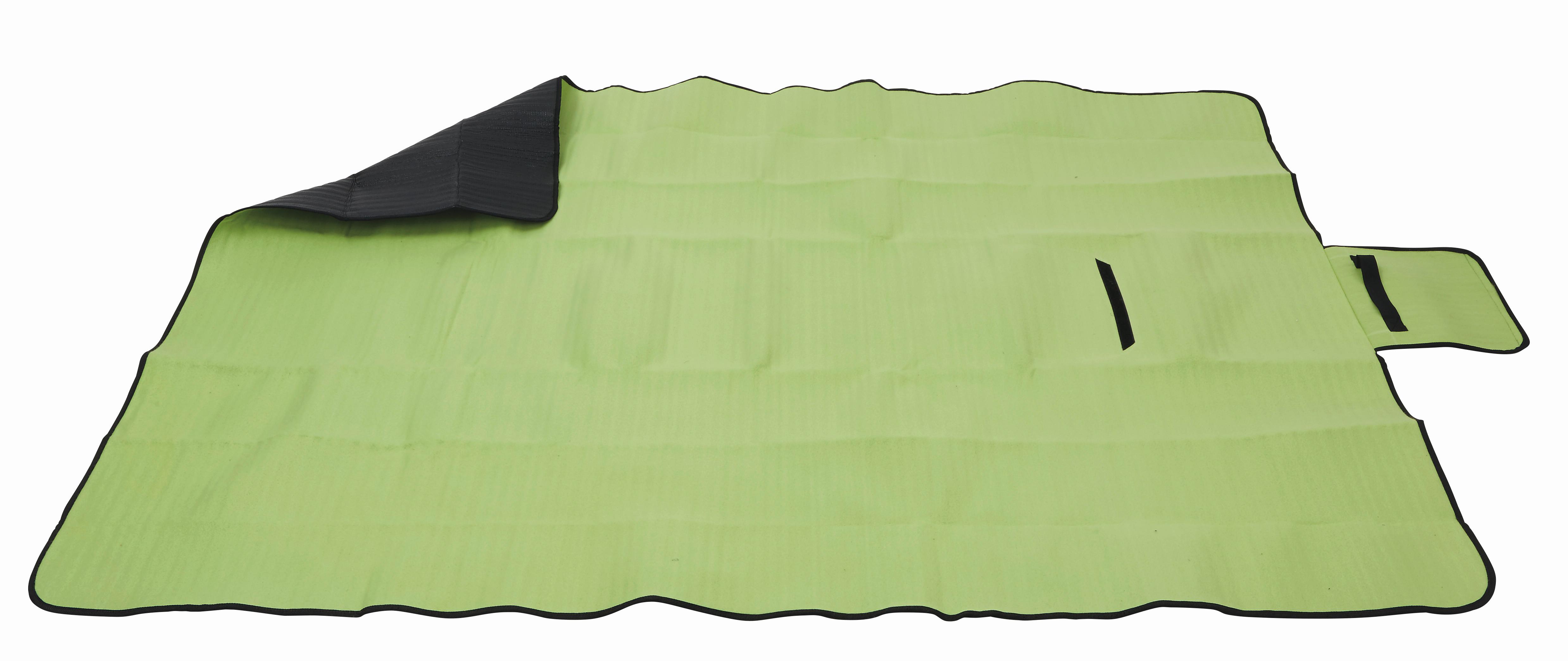 Picknickdecke Agnes Grün 130x170 Cm Wasserabweisend - Grün, KONVENTIONELL, Textil (130/170cm) - Ondega