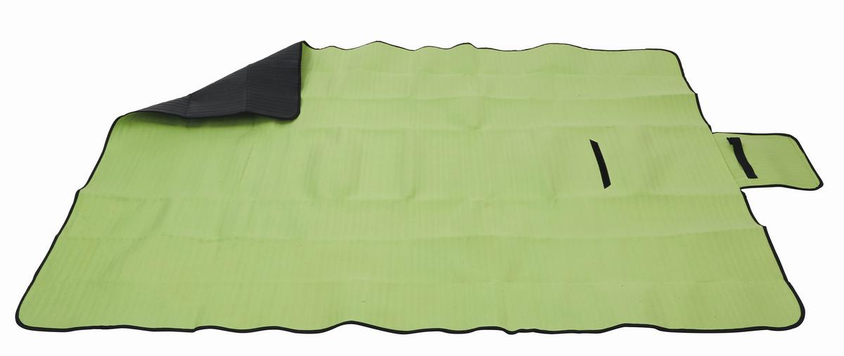 Picknickdecke Agnes Grün 130x170 cm Wasserabweisend - Grün, KONVENTIONELL, Textil (130/170cm) - Ondega