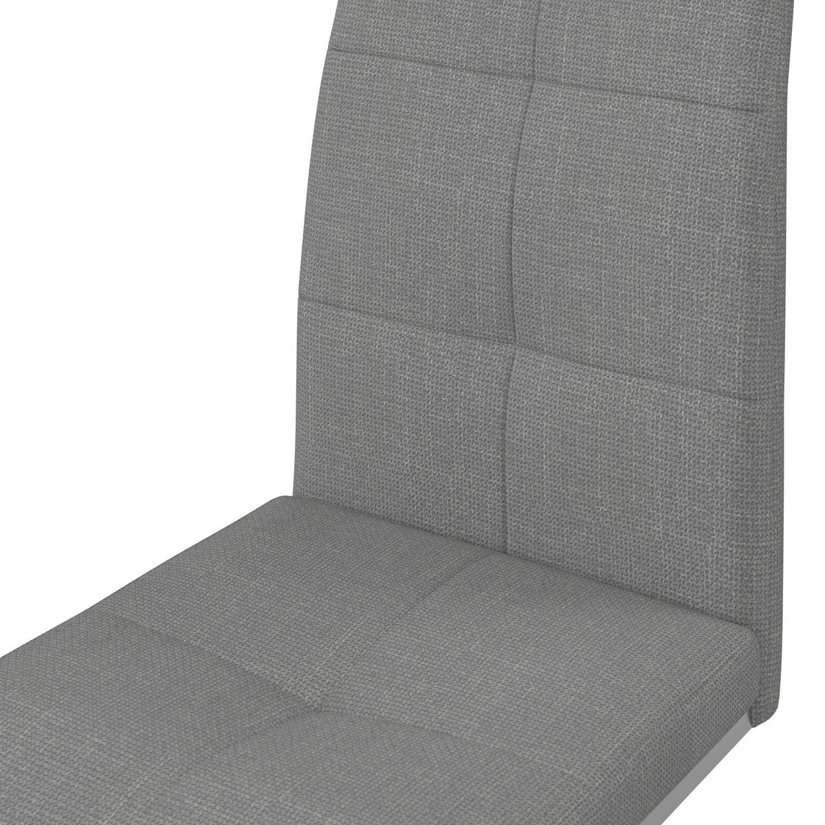 . . - šedá/barvy niklu, Moderní, kov/textil (43/99/60cm) - Bessagi Home