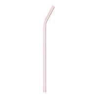 SLAMKA NA PITIE JESSY - priehľadné/pink, sklo (23cm) - Premium Living