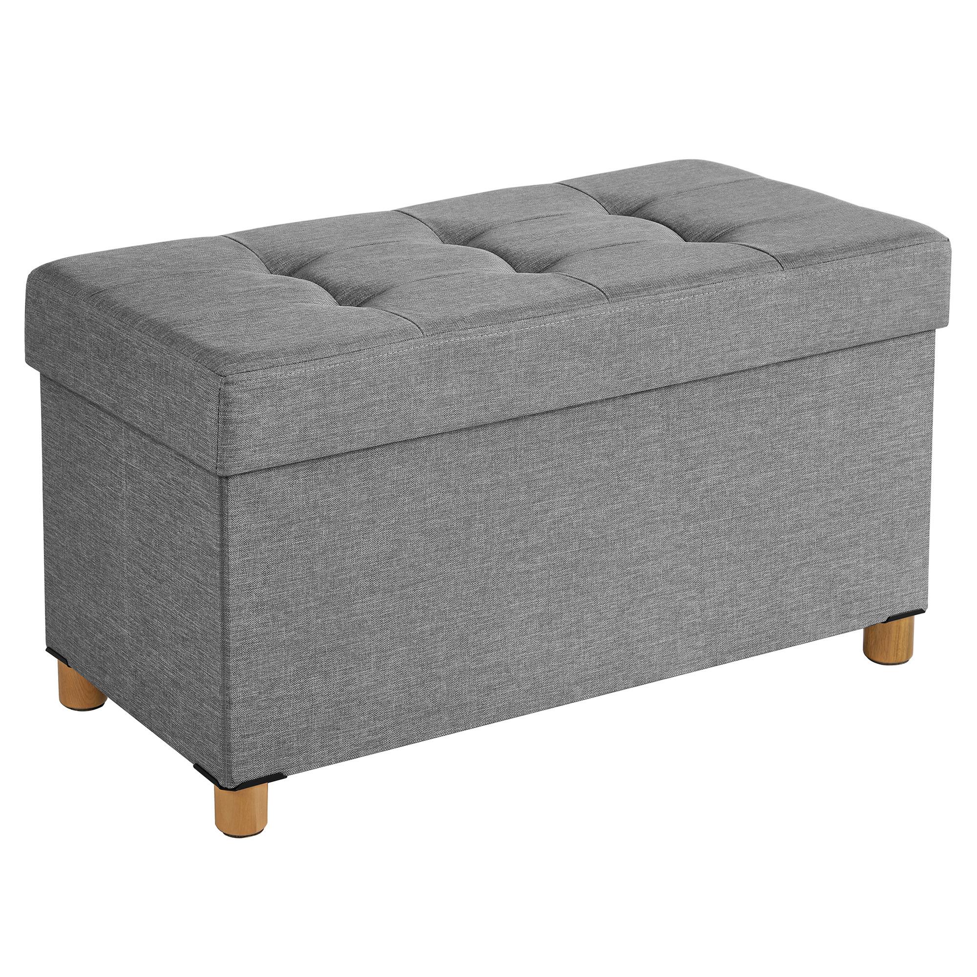 SITZBOX Grau B: 76cm - Naturfarben/Grau, Basics, Holzwerkstoff/Textil (76/40/38cm)