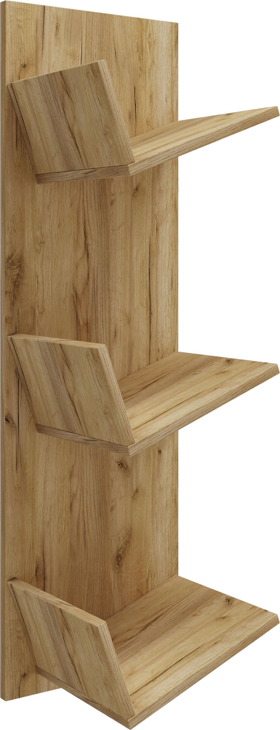 Weinregal Honig-Eiche Dekor BxH 33x105,5 cm