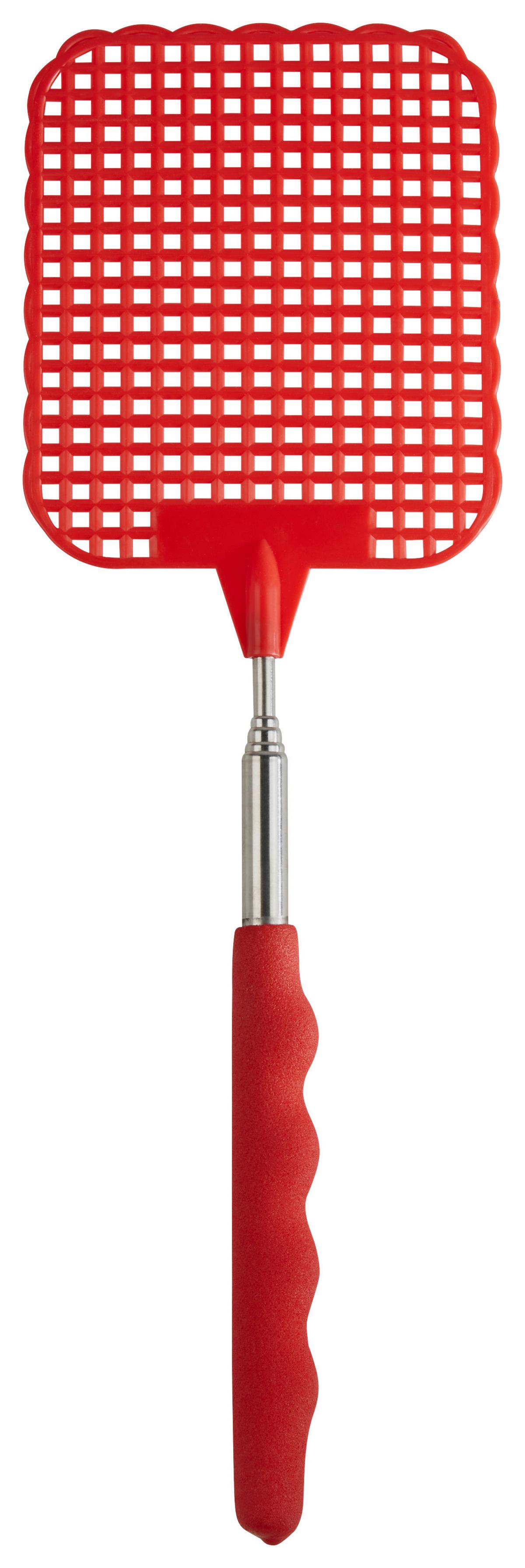 Fliegenklatsche Willi Farbl. Sort. L: 26-71 cm - Blau/Rot, Basics, Kunststoff/Metall (8/26-71cm) - Homezone