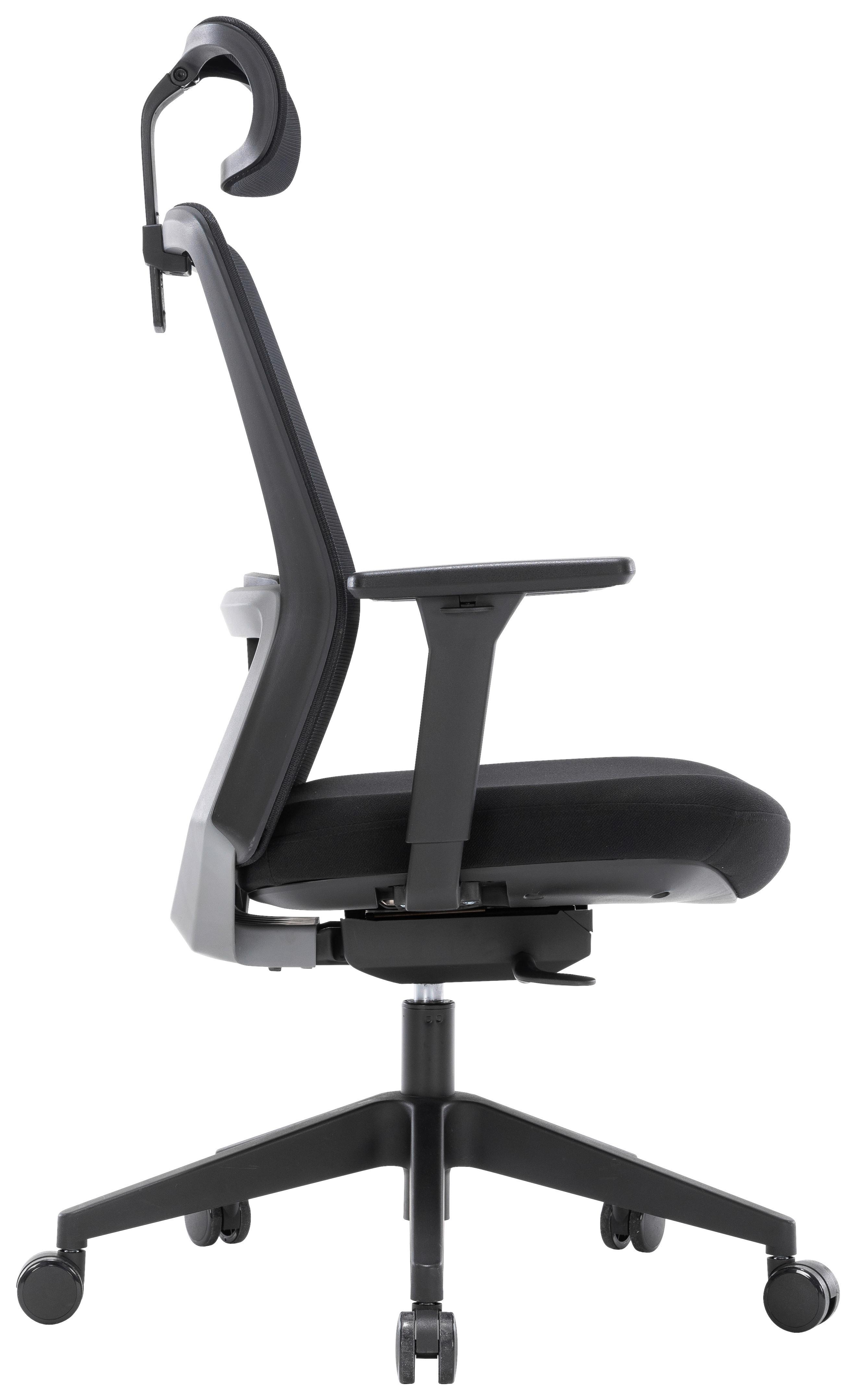 DREHSTUHL ORLANDO 1 - Schwarz, MODERN, Holz/Kunststoff (68/116-126/63cm)
