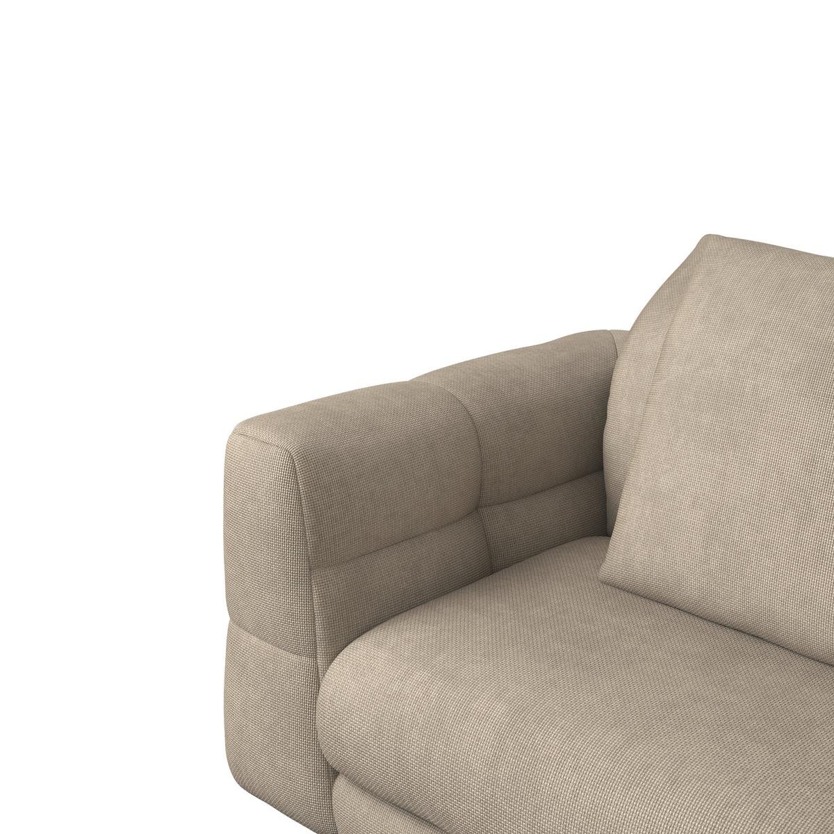 Pohovka LEA, béžová žinylka - černá/béžová, Moderní, kov/dřevo (284/87/110cm) - Bessagi Home