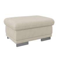 Hocker Seaside - Platinfarben/Chromfarben, KONVENTIONELL, Textil (97/47/67cm) - MID.YOU
