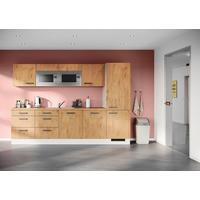 Küchenblock Ip1200 - Eichefarben/Weiß, Design, Holzwerkstoff (300cm) - Impuls