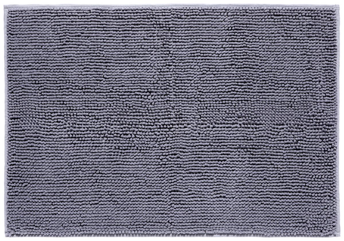 Badematte Anke Anthrazit 60x90 Cm Rutschhemmend - Anthrazit, KONVENTIONELL, Textil (60/90cm) - Luca Bessoni