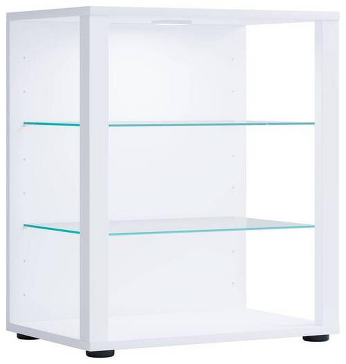 Vitrine Glasol S B: 52 Cm Weiß - Weiß, MODERN, Holzwerkstoff (52/60/35cm) - MID.YOU