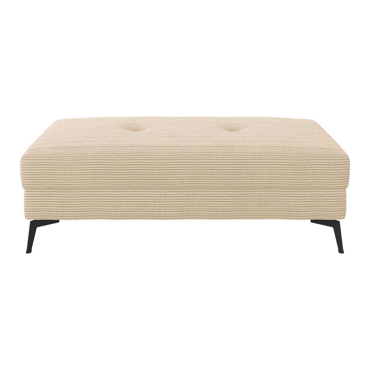 Hocker Zero Creme 140x80 cm - Creme, Trend, Textil (140/80cm)