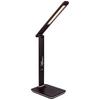 LED-Tischlampe Tanna Braun Mit Touchdimmer, Kalenderfunktion - Chromfarben/Dunkelbraun, Basics, Kunststoff (31/14/59,5cm) - Globo