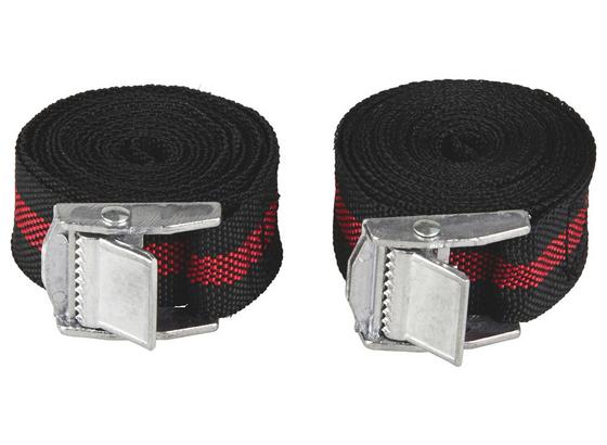 Spanngurt 2 teilig - Rot/Schwarz, KONVENTIONELL, Kunststoff/Metall (2,5/250cm) Spanngurt 2 teilig - Rot/Schwarz, KONVENTIONELL, Kunststoff/Metall (2,5/250cm)