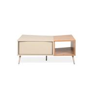 Couchtisch Sinop Sandfarben /Eiche Artisan Dekor L: 94cm - Sandfarben/Eiche Artisan, Design, Holzwerkstoff/Kunststoff (94/60/40cm) - MID.YOU