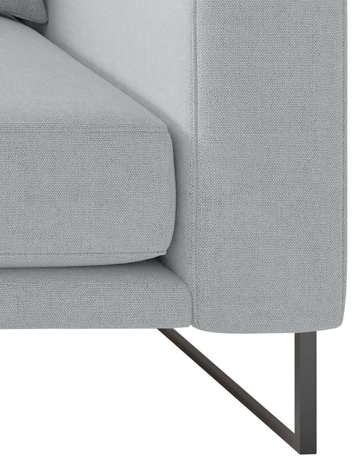 Bigsofa Natalia Grau S: ca. 150x283 cm - Schwarz/Grau, Design, Textil (150/283cm) - Livetastic
