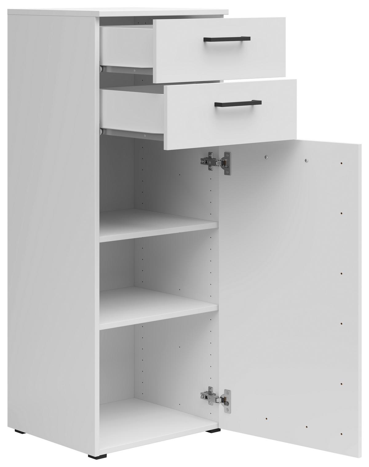 Komoda MULTISTAURAUM š: 45cm - čierna/biela, Modern, kompozitné drevo/plast (45/115/40cm)