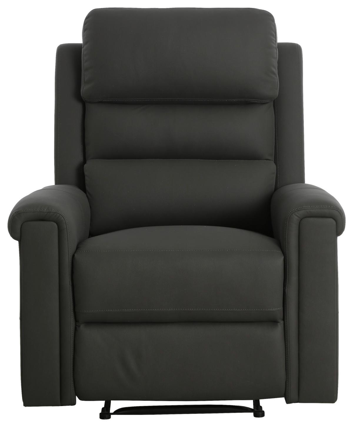 Fernsehsessel Trevo - Dunkelgrau, KONVENTIONELL, Holz/Textil (91/106/94cm) - P & B