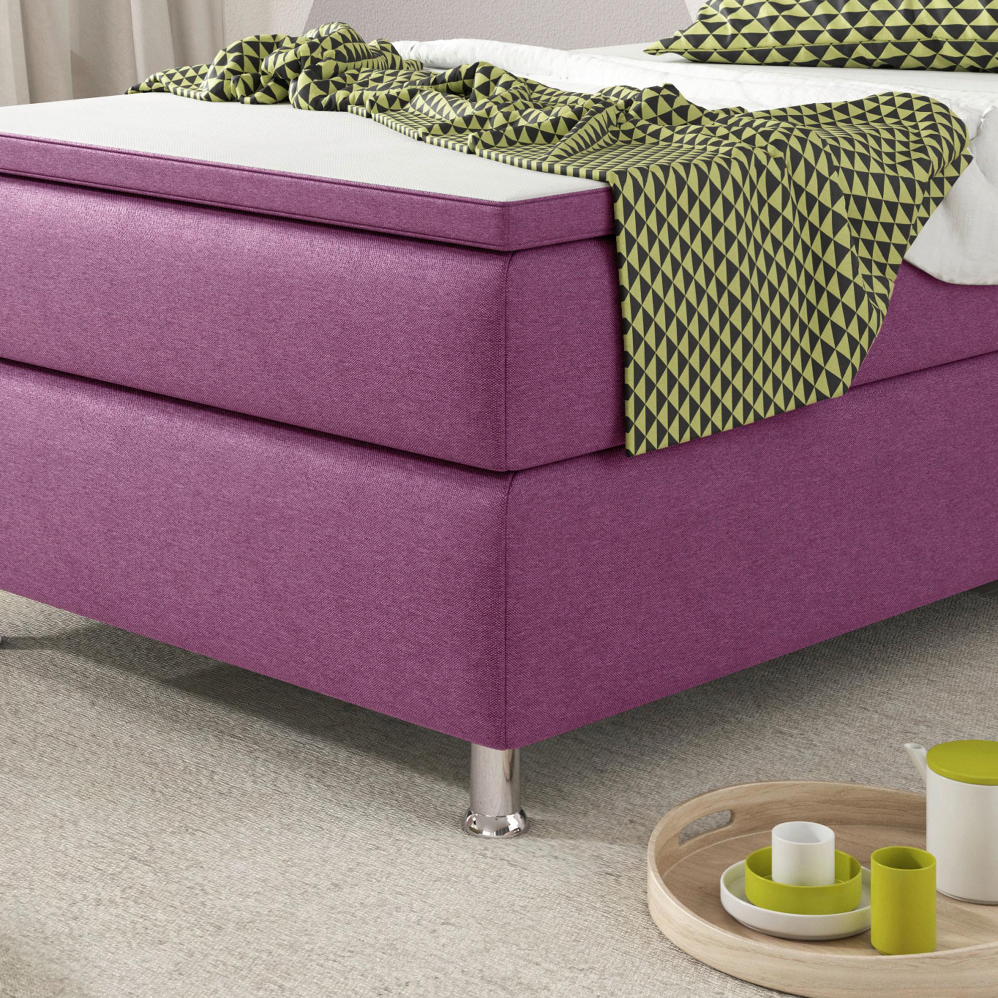 Boxspringbett Webstoff-Bezug