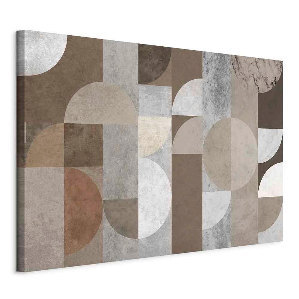 Leinwandbild Braun Grau B: 120 Cm - Braun/Grau, Basics, Holz/Textil (120/80/1,2cm) - artgeist