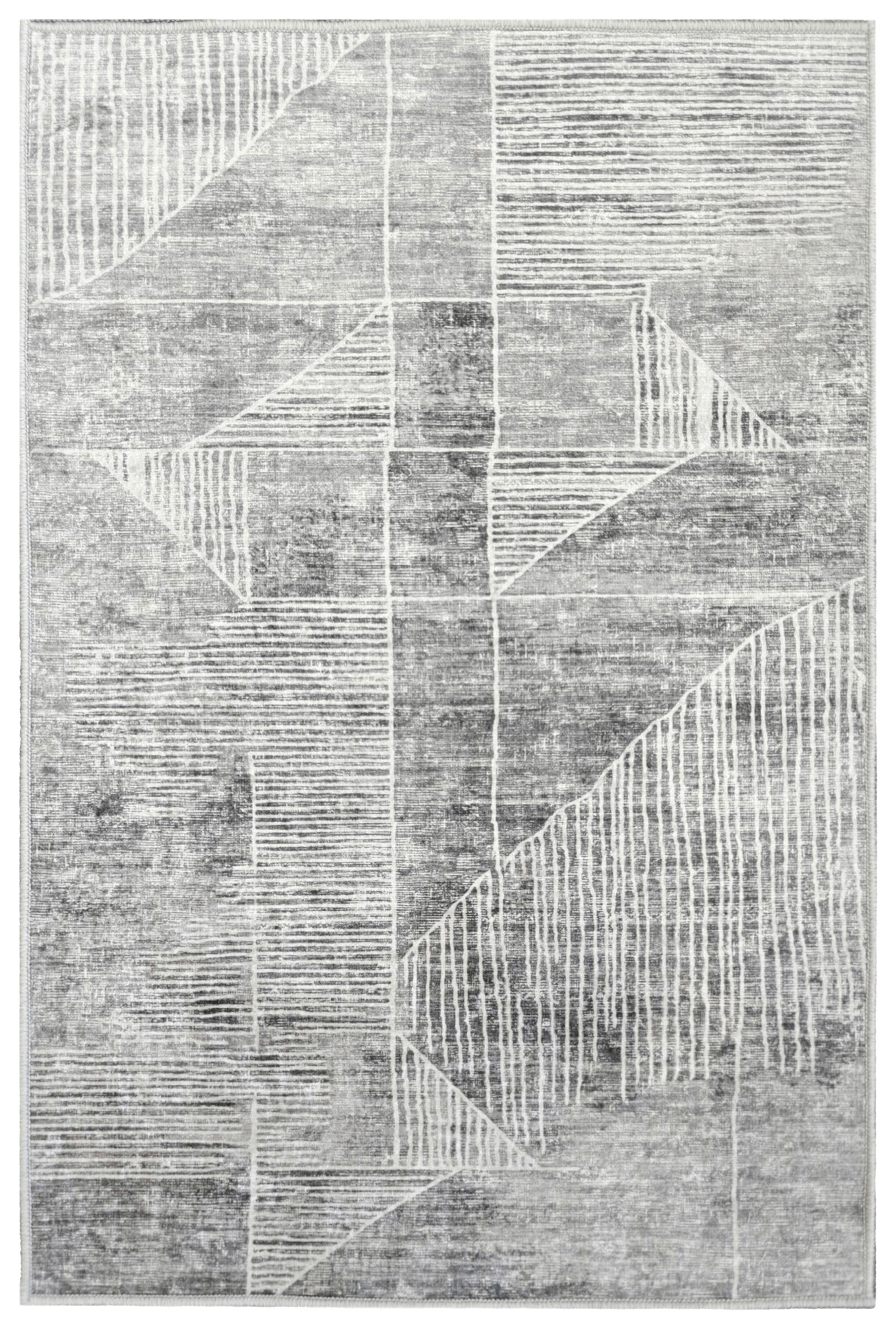 Vintage Szőnyeg Naoki Kb. 120/170 - fehér/szürke, Modern, textil (120/170cm) - Ondega