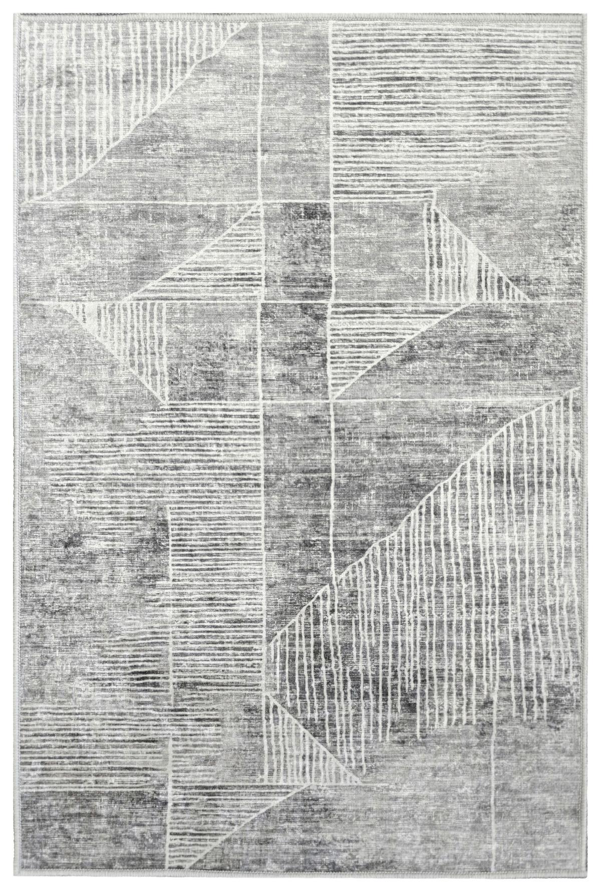 Vintage Szőnyeg Naoki Kb. 120/170 - fehér/szürke, Modern, textil (120/170cm) - Ondega
