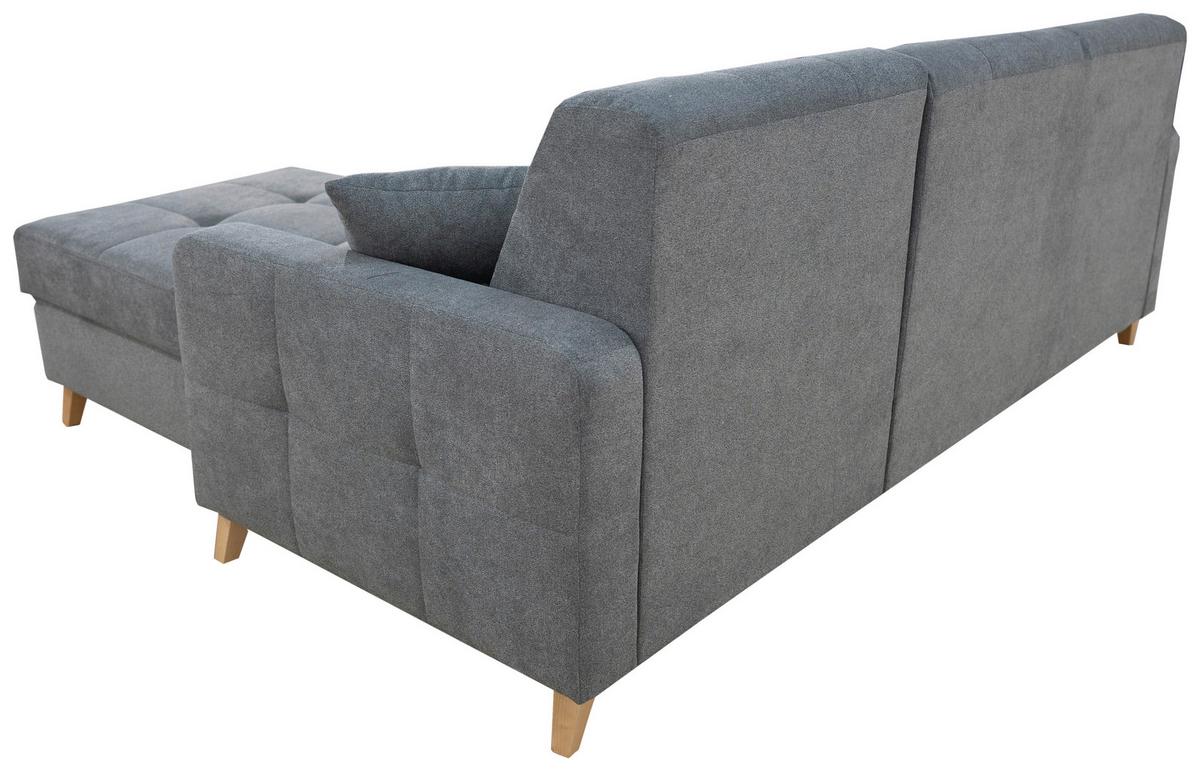 Sarokgarnitúra Lars - antracit, Design, textil/fa (161/223cm) - Best Price