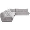 Ecksofa Giselle Grau - Grau, Trend, Textil (315/285cm) - Livetastic