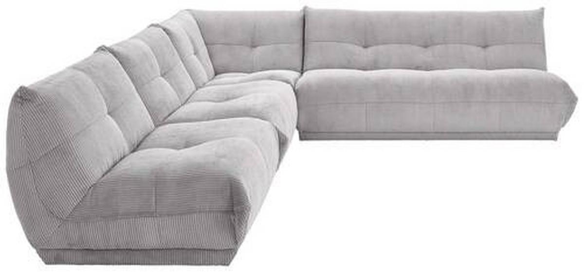 Ecksofa Giselle Grau - Grau, Trend, Textil (315/285cm) - Livetastic
