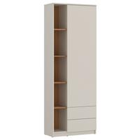 skriňa s otočnými dverami FANO dekor kašmír/dub - kašmírová/farba duba, Modern, kompozitné drevo (72,8/205/40cm) - Modern Living