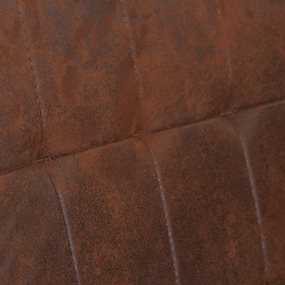 Eckbank Braun Lavik 134x185 cm - Schwarz/Braun, MODERN, Textil/Metall (134/185cm) - MID.YOU