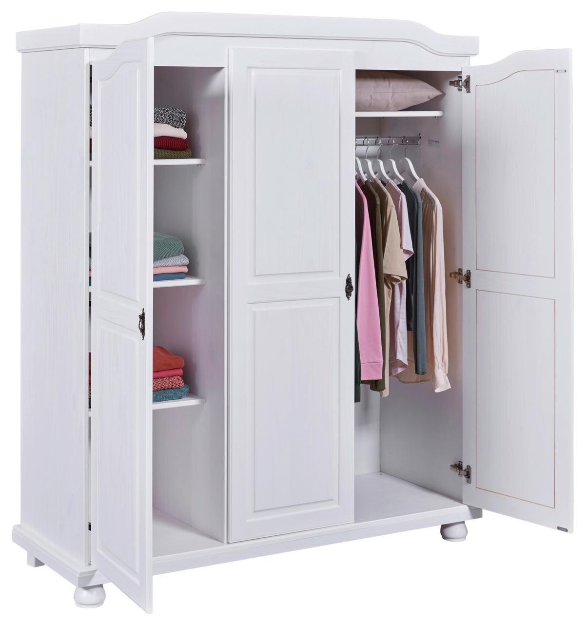 Einzelzimmer Vilmar Bastian Weiß 2-teilig - Weiß, MODERN, Holz - MID.YOU