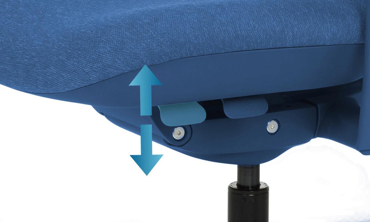 DREHSTUHL Vervio Blau B: 63cm - Blau, MODERN, Kunststoff/Textil (63/111/67cm) - MID.YOU