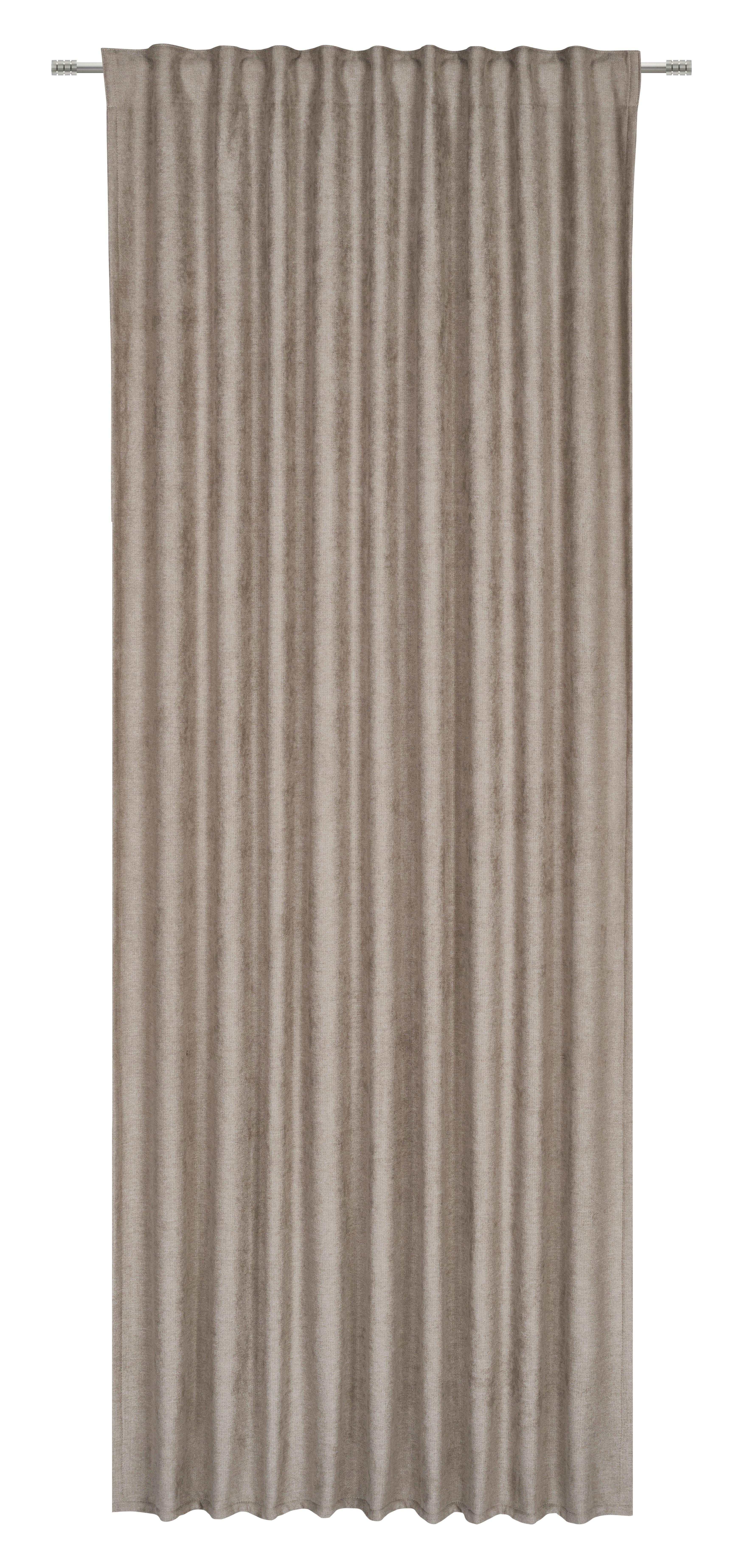 Verdunklungsvorhang mit Universalband 135x245cm Taupe