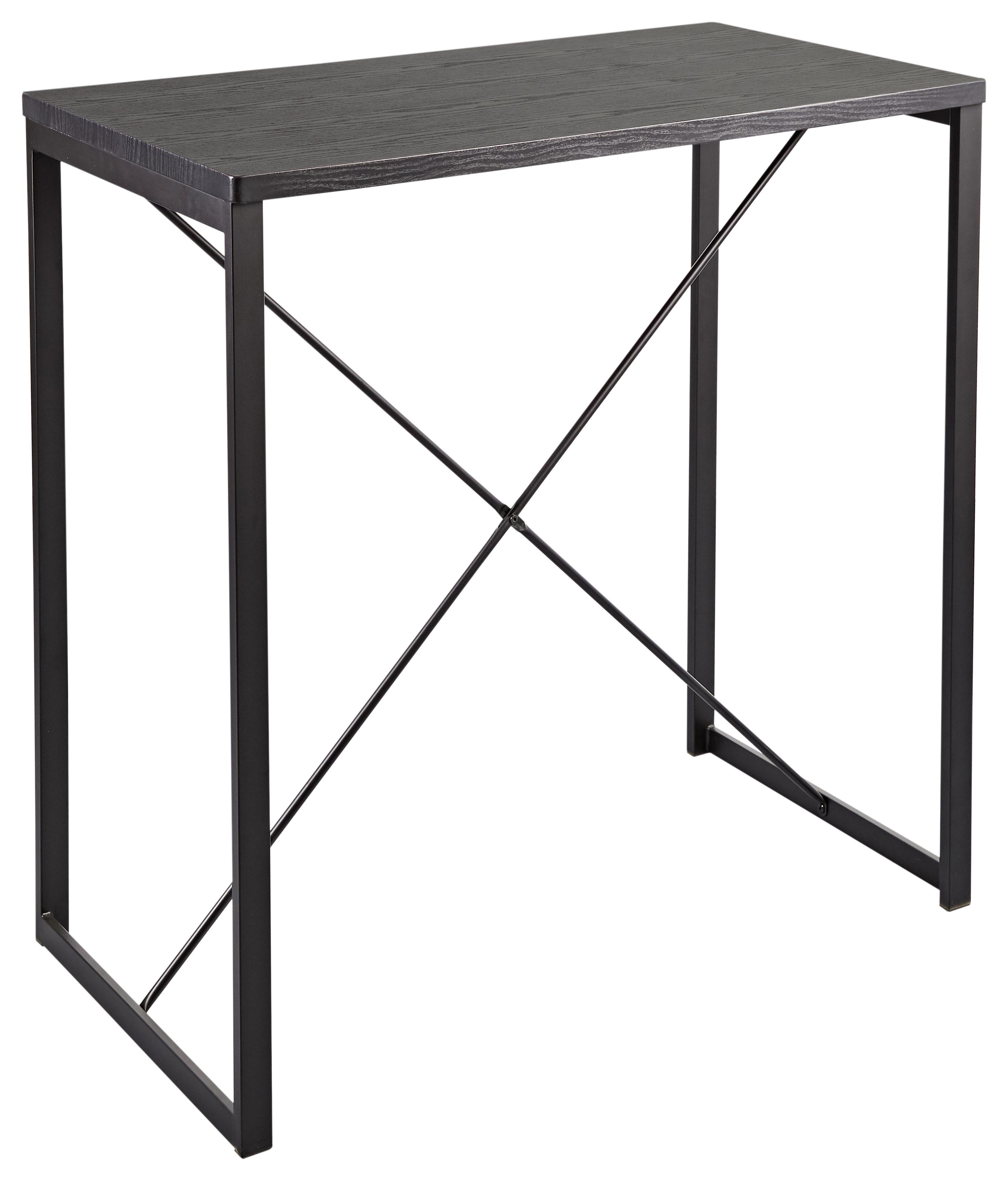 Barový Stůl Perth - černá/barvy jasanu, Moderní, kov/kompozitní dřevo (110/110/60cm)