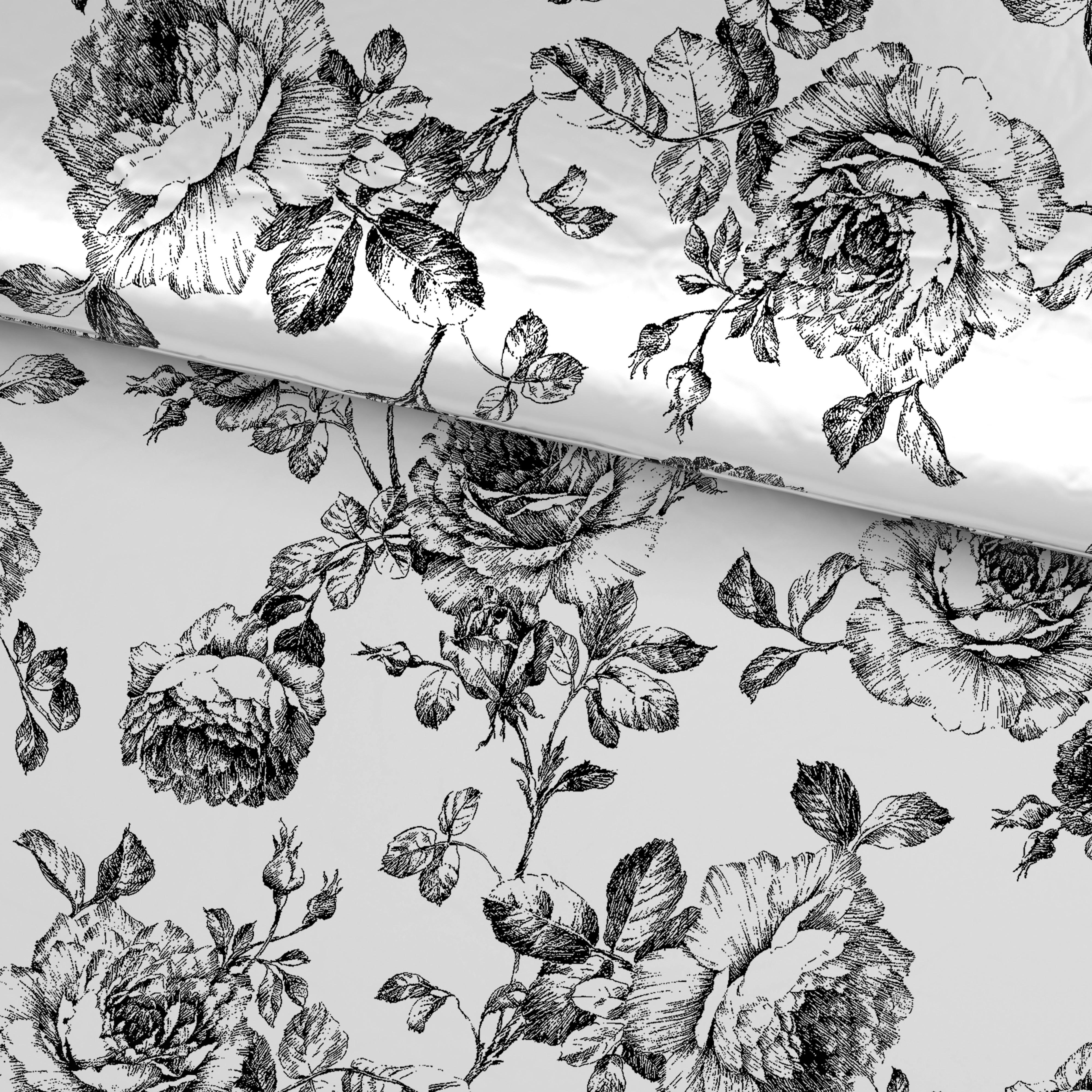 Bettwäsche Rose - Schwarz, ROMANTIK / LANDHAUS, Textil - James Wood