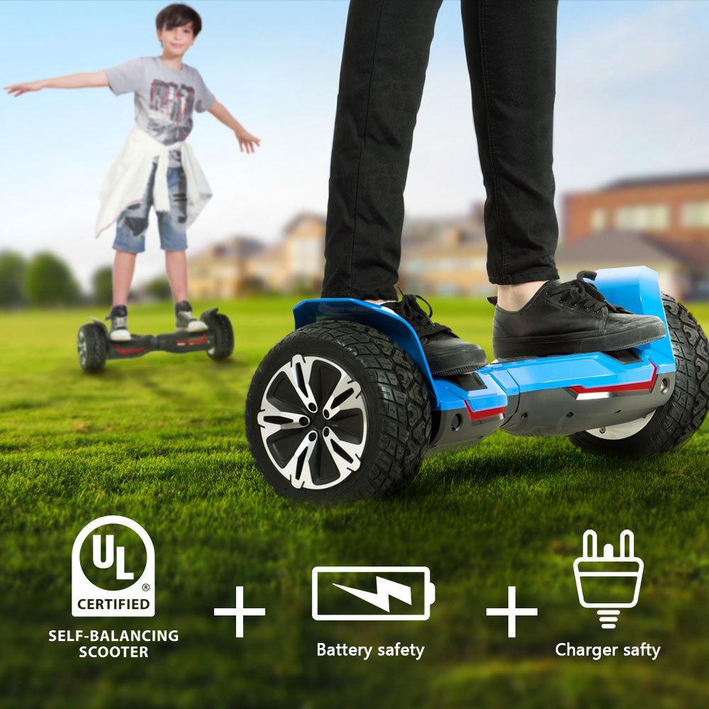 Self-Balancing Scooter Warrior Offroad Blau - Schwarz, Basics, Kunststoff/Metall (63/23,5/23,5cm)