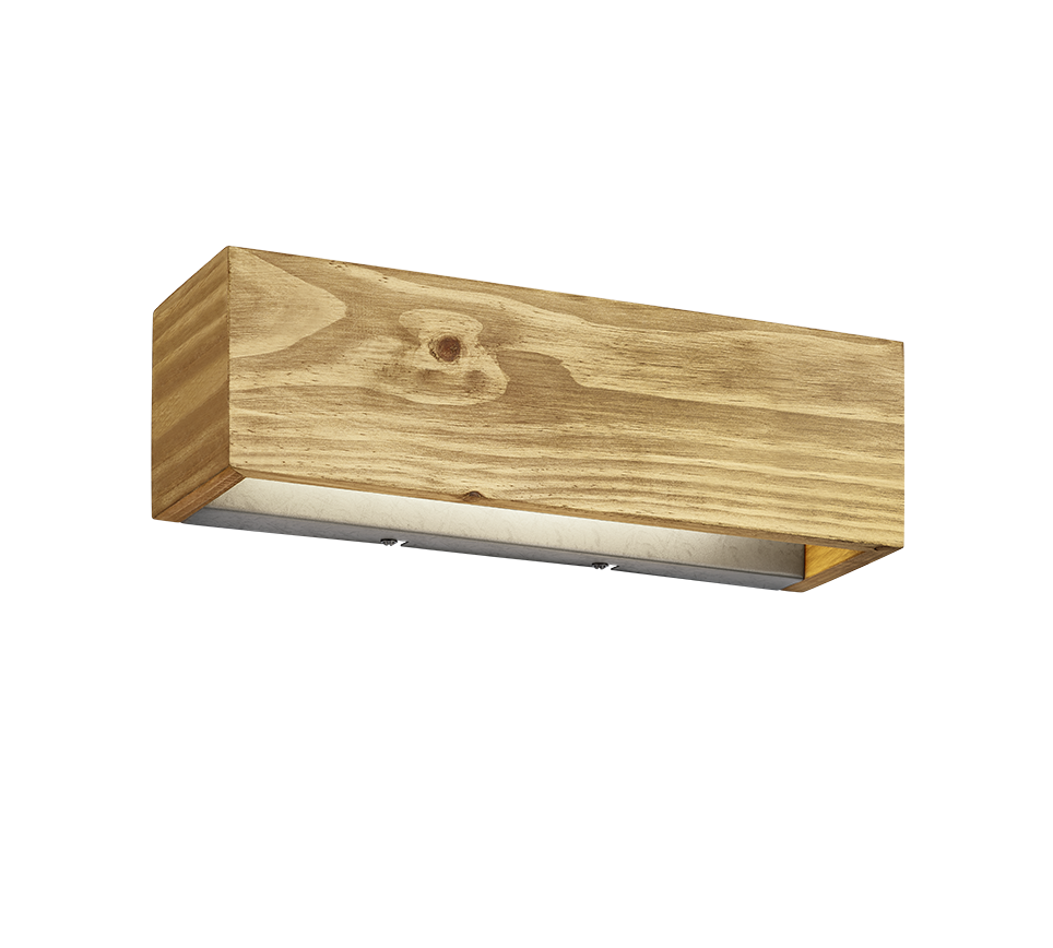 LED-Wandleuchte BRAD von Trio Leuchten aus Holz in Natur