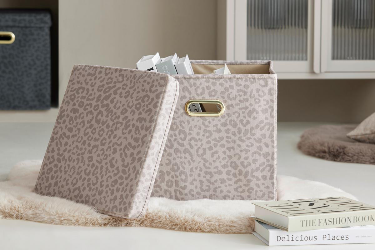 Skladací box ETHICAL CASHMERE - krémová, Romantik / Landhaus, kartón/kov (33/32/33cm) - Mömax
