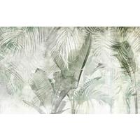 Vliestapete Botanical Boho - Weiß/Grün, Basics (400/250cm) - Komar