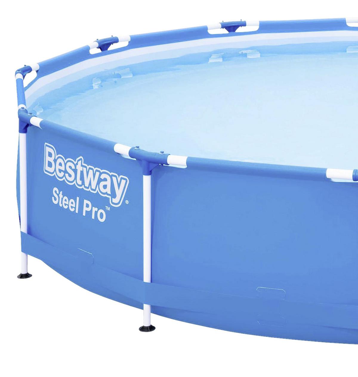 Medence Steel Pro Pool Kb. 366/76cm - kék/fehér, Modern, műanyag/fém (366/76cm) - Bestway