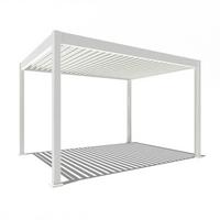 Pergola 300x400 Cm Wetterbeständig, Weiß - Weiß Hochglanz, Basics, Metall (300/255/400cm)