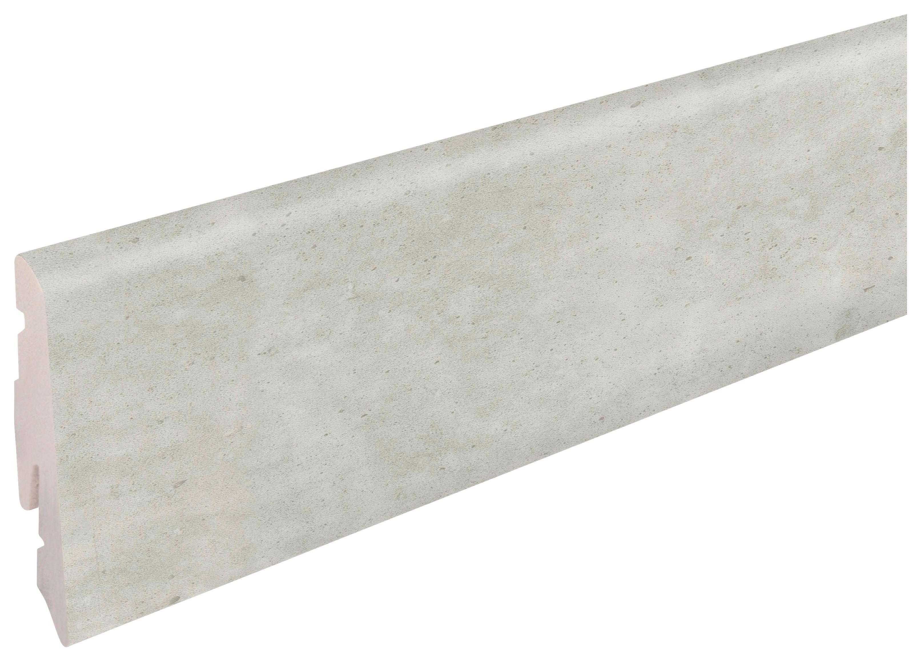 Sockelleiste Concrete - Grauweiß, Basics, Kunststoff (240/5.8/1.2cm)
